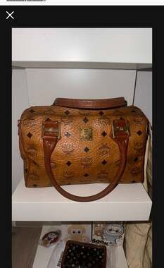 MCM Visetos Shoulder Bag Vintage - Brown Handle Bags, Handbags